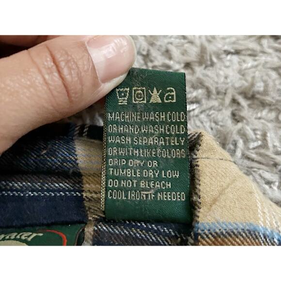 Stillwater Supply Co Brown Blue Plaid Flannel Mens Size XXL NWT - Picture 4 of 7